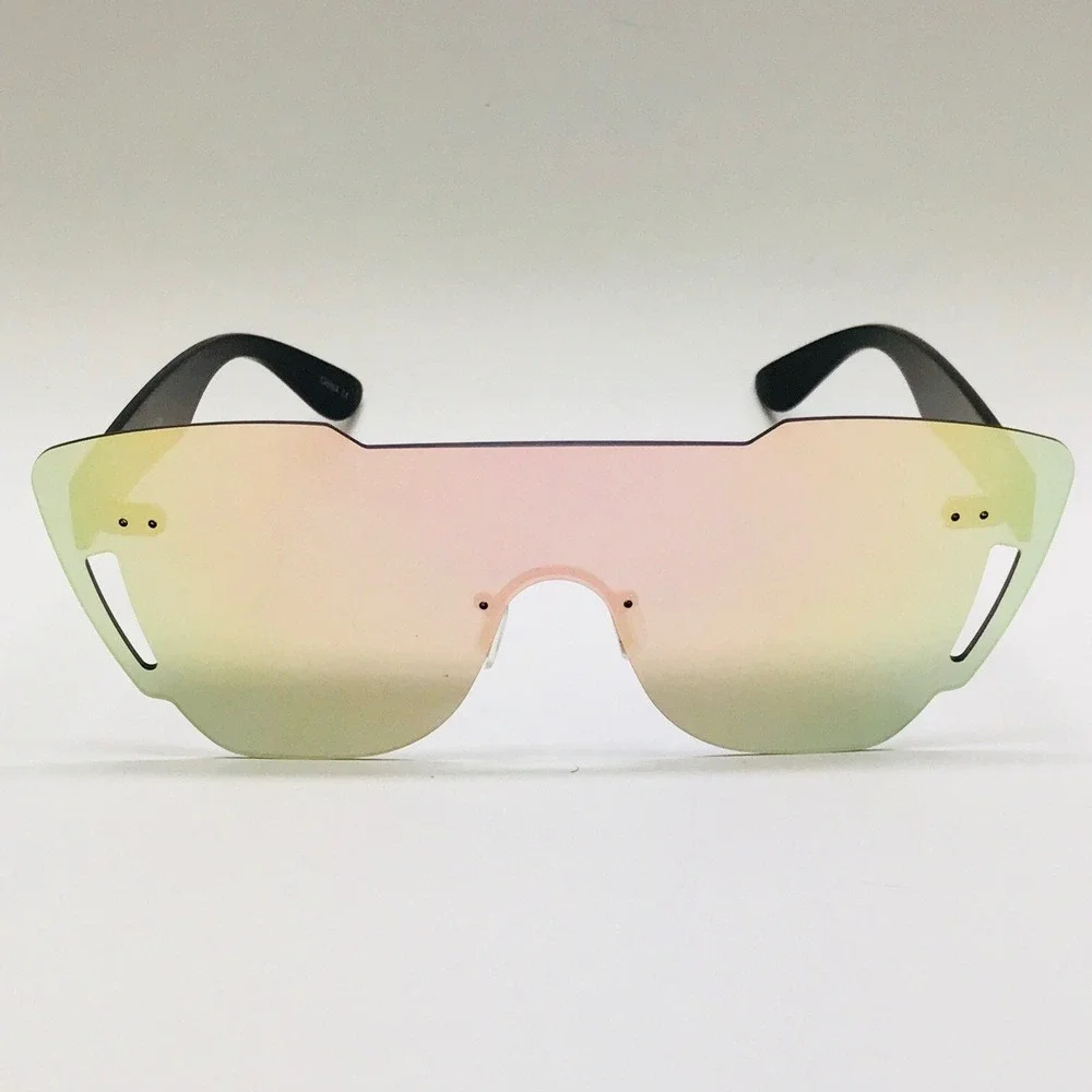 Shield Sunglasses Mirrored Lens Fashion‎ Futuristic Visor Sun Glasses